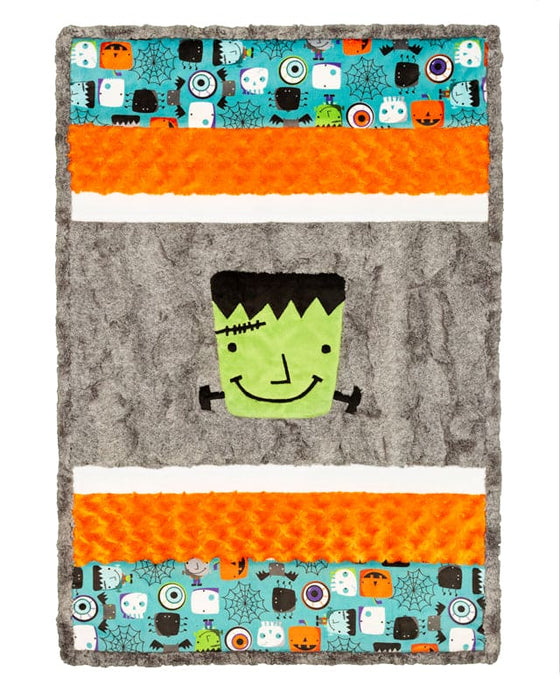 Lullaby Cuddle Kit - Frankie - Blanket / Quilt KIT - Uses Shannon Cuddle fabric - Baby Blanket, Halloween - CKLULLABY FRANKIE-Quilt Kits & PODS-RebsFabStash