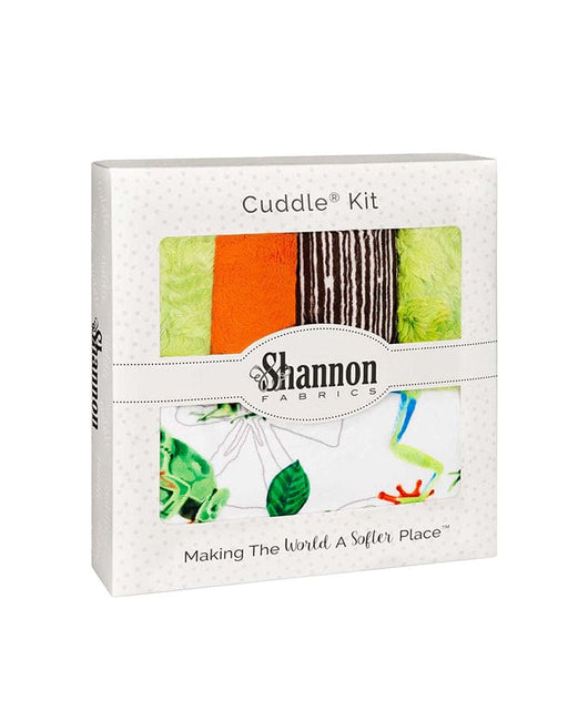 Picture Perfect Cuddle Kit - Leap Frog - Quilt & Pillow KIT- Shannon Cuddle fabric - Baby Blanket, Frog - CKPICPERFECT LEAPFROG-Quilt Kits & PODS-RebsFabStash