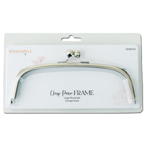 Clasp Purse Frame - Large Rectangle - Vintage Brass - by Kimberbell - Kim Christopherson - Fit Keepsake Clasp Purses - KDKB193 - RebsFabStash