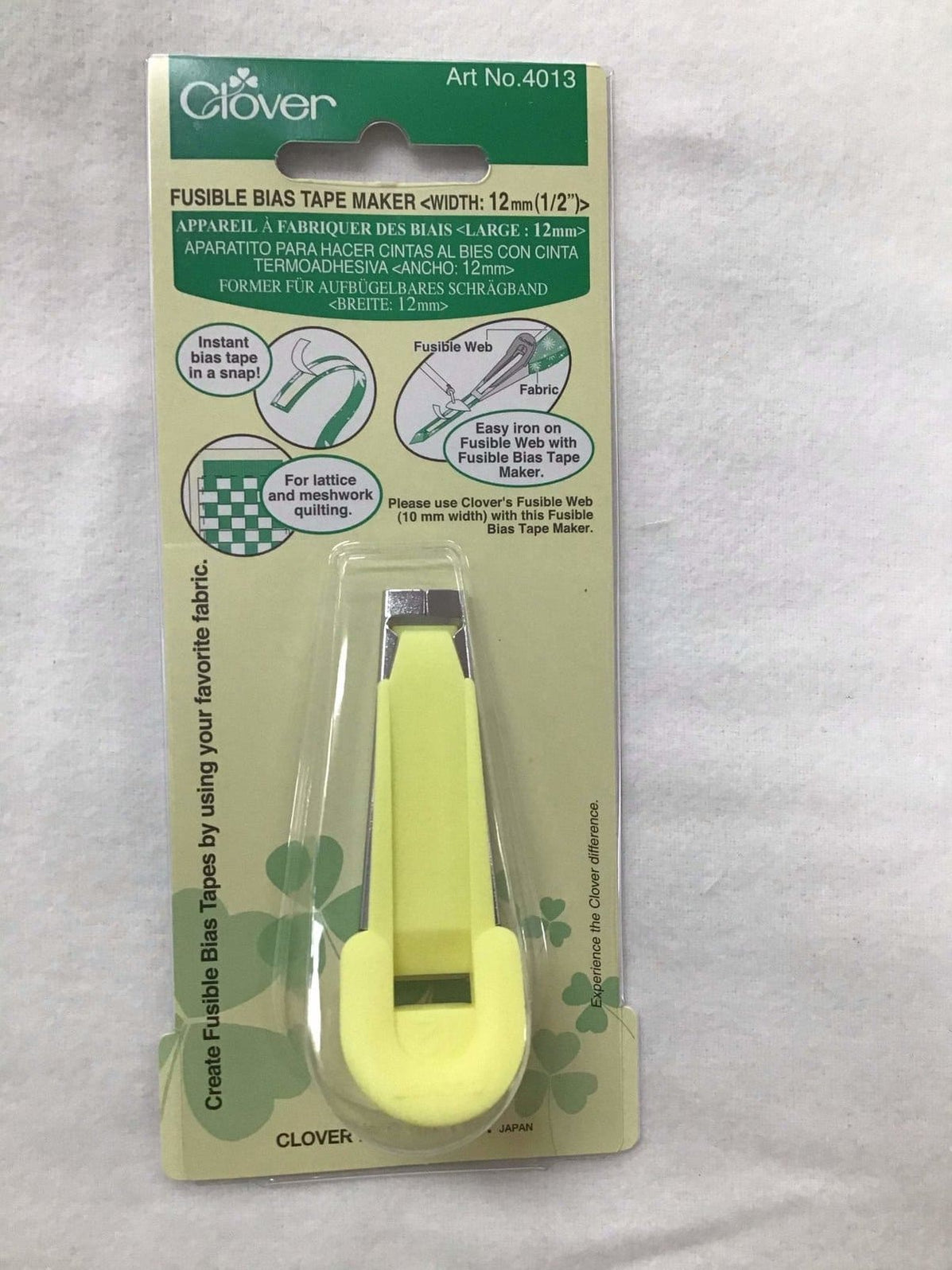 Clover Bias Tape Maker Multiple sizes available RebsFabStash