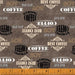 Coffee Shop - per yard - by Whistler Studios for Windham - Croissants Black - 52262-2 - RebsFabStash