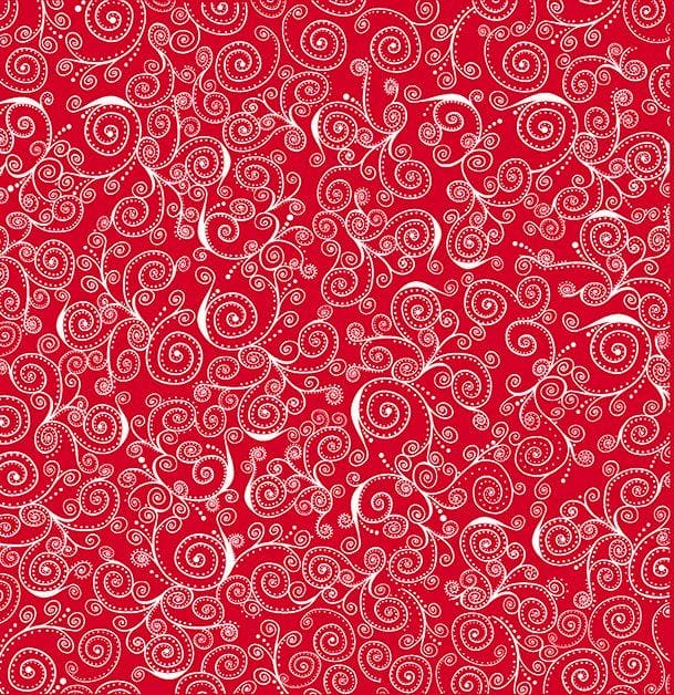 ColeBrook - Mini Dot - White Dots on Red -Per Yard - Quilting Treasures -Valentine's or heart fabric - Love, wedding, dot, blender, tonal - RebsFabStash