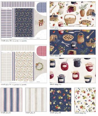 Homemade Happiness - Silvia Vassileva - PROMO Fat Quarter Bundle (5) 18" x 22" pieces - by P&B Textiles - Gingham Bundle!