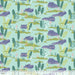 Congo Hippos - per yard - Katy Tanis - Blend Fabrics - Lily Pads - Pink - Digitally Printed - RebsFabStash