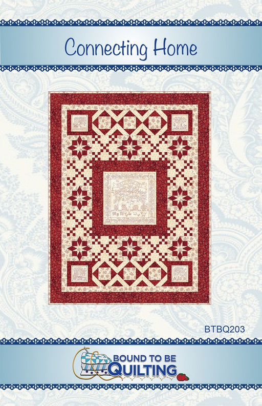 Connecting Home - Pattern - uses Sheltering Tree fabrics by Maywood - Bound To Be Quilting - Pat Syta & Mimi Hollenbaugh - RebsFabStash
