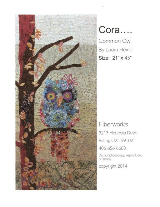Cora....Common Owl from Fiberworks Inc. - Quilt Pattern by Laura Heine - RebsFabStash