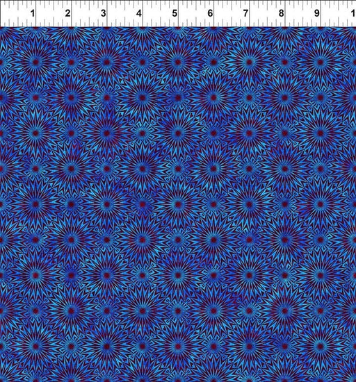 Cosmos - Blue Bursts - Per Yard - Jason Yenter - In the Beginning - Planets and stars! - Digital Print - Geometric - 7COS-1 - RebsFabStash