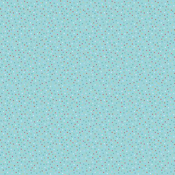 Country Confetti - Blue Lagoon - Per Yard - Poppie Cotton - Part of "Farmhouse Favorites" collection - Light Teal - CC20192 - RebsFabStash