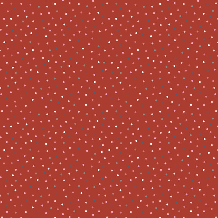 Country Confetti - Speckled Hen - Per Yard - Poppie Cotton - Part of "Farmhouse Favorites" collection - Red - CC20182 - RebsFabStash