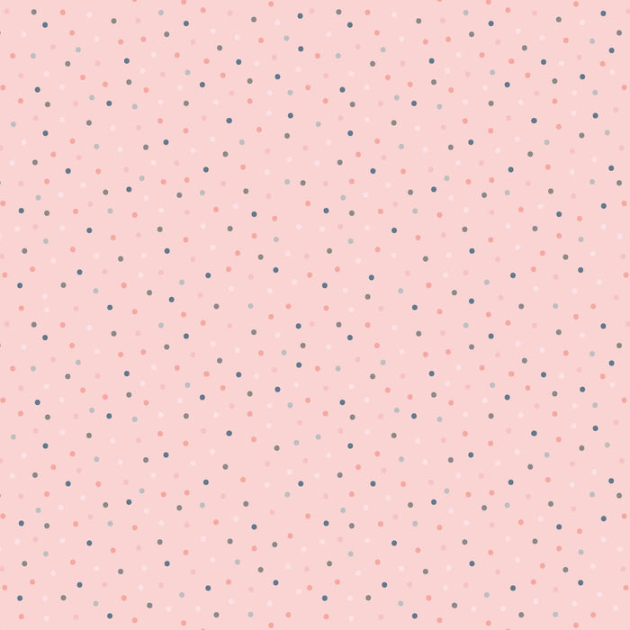Country Confetti - Strawberry Lemonade - Per Yard - Poppie Cotton - Part of "Farmhouse Favorites" collection - Light Pink - CC20180 - RebsFabStash