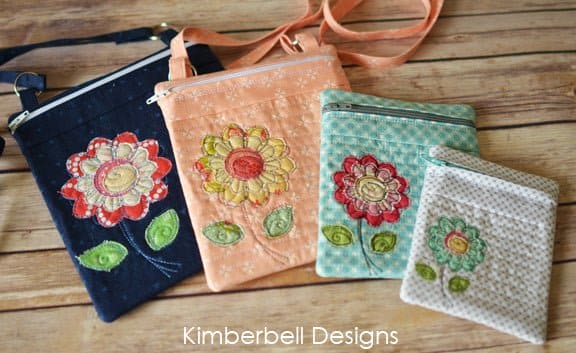 Crossbody Bag Trio, Volume 2: Botanical Collection - Embroidery CD - by Kimberbell - Kim Christopherson - 3 Designs in 4 Sizes! - KD558 - RebsFabStash