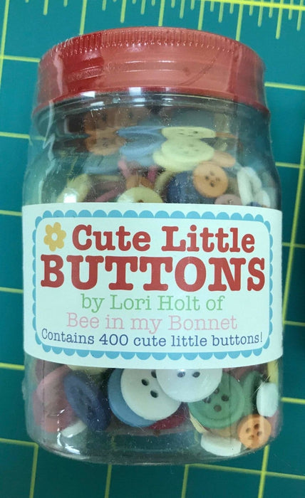 Cute Little Buttons - Lori Holt for Riley Blake Designs In A Jar That Includes 400 Little Buttons
