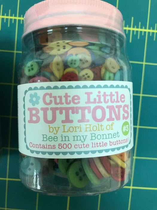 Cute Little Buttons by Lori Holt for Riley Blake Designs In A Jar That Contains 500 Buttons From RebsFabStash