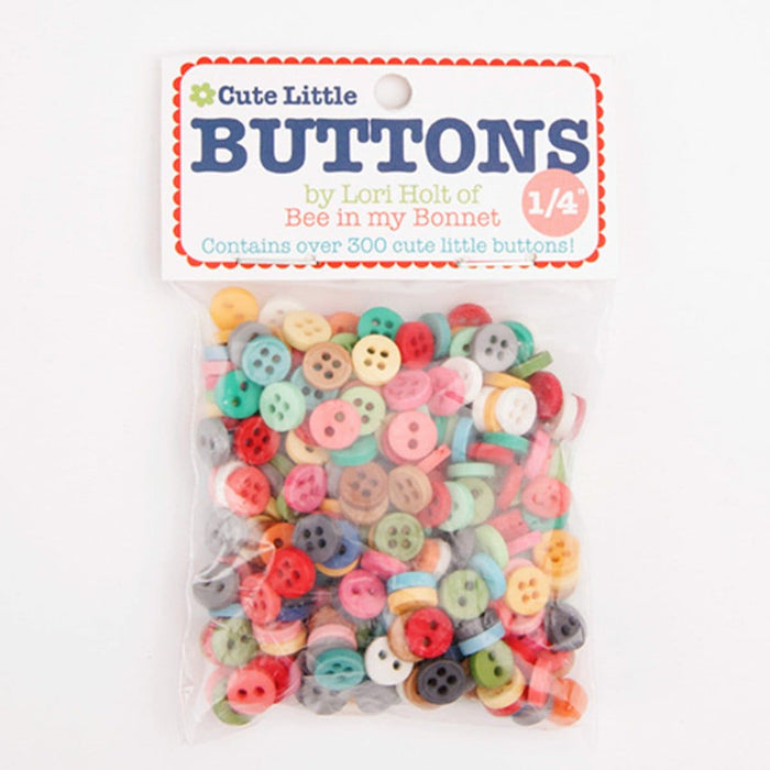 Cute Little Buttons by Lori Holt for Riley Blake Designs With 1/4'' Button Packet of 300 Buttons at RebsFabStash