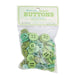 Cute Little Buttons - Lori Holt for Riley Blake Designs 30g Of Green Buttons In A Variety Of Shapes, Sizes, And Colors From RebFabStash