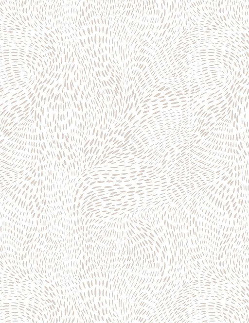 Dash Flow - Papyrus White - Per Yard - by Rae Ritchie for Dear Stella - Tonal, Blender - White/Tan - STELLA-SRR1300 PAPYRUS - RebsFabStash