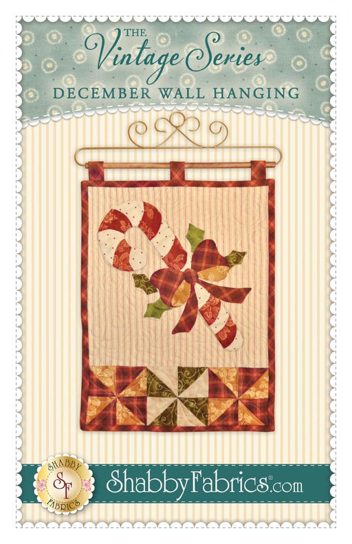 December Wall Hanging- Pattern - by Shabby Fabrics - 12" x 18" - The Vintage Series - RebsFabStash