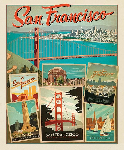 Destinations - per PANEL - by Anderson Design Group for Riley Blake - 36" San Francisco Panel - P10021-SANFRAN - RebsFabStash