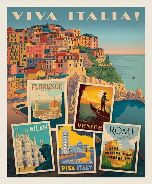 Destinations - Viva Italia Poster Panel - per PANEL - by Anderson Design Group for Riley Blake - 36" x 43" - P10973-ITALIA - RebsFabStash