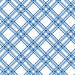 Diagonal Blue Bias Plaid on White - Per Yard- Kimberbell Basics - Maywood Studio - MAS 8244-B - RebsFabStash