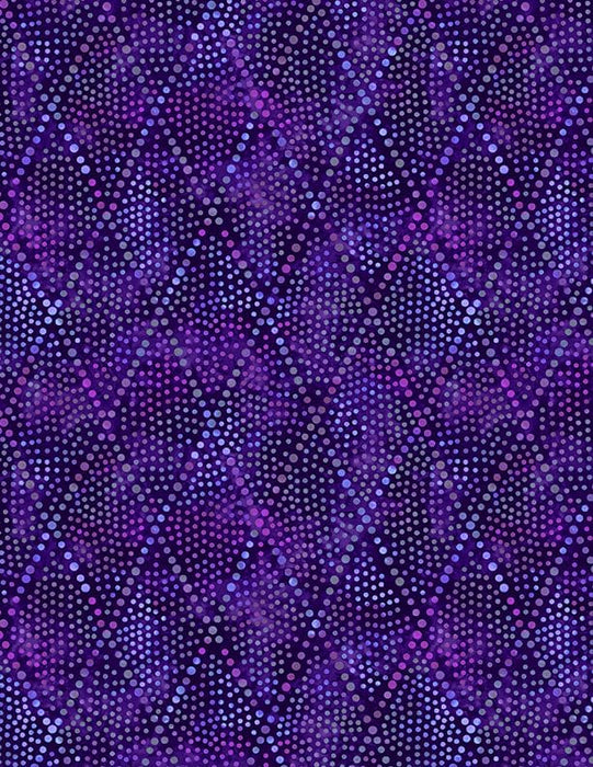 Diamond Dots - Purple/Multi - Per Yard - Essentials - Wilmington Prints - Tonal, Blender - 1817-39144-654 - RebsFabStash