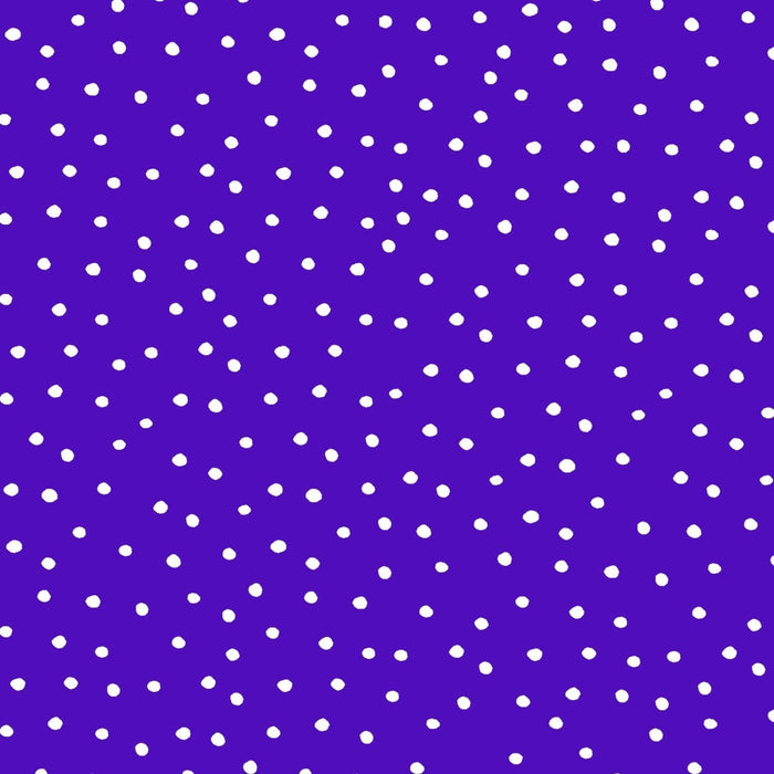 Dinky Dots - per yard - Loralie Harris Designs - White Dots on Red - RebsFabStash