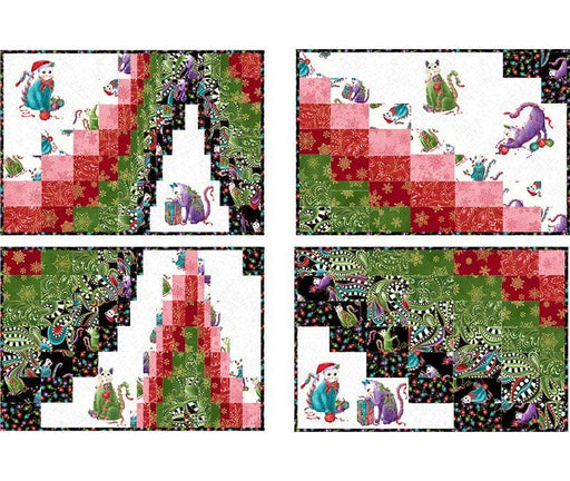 Dinner in Style Quilt Pattern by Ann Lauer - Bargello Quilt as you Go - patterns for Placemats! - Grizzly Gulch Gallery - RebsFabStash