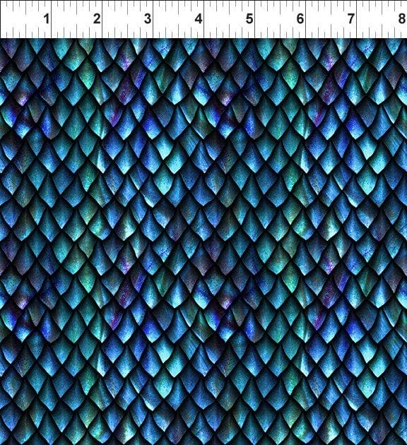 Dragons - RED - Geometric Texture - Per Yard - Jason Yenter - In the Beginning Fabrics - 7DRG-1 - RebsFabStash