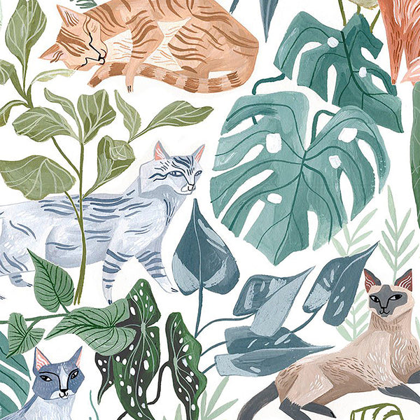 Cats, Plants, Fronds & Felines, Dear Stella, Rae Ritchie