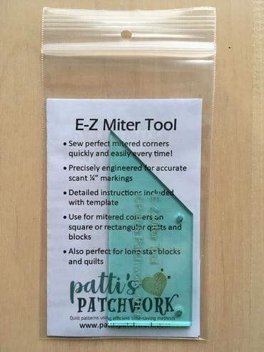E-Z Miter Tool - Notion - by Patti Carey of Patti's Patchwork - Time Saving - PC-EZM - RebsFabStash