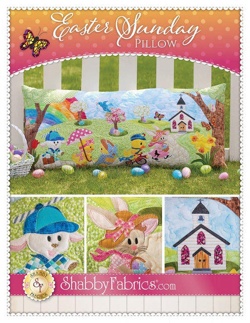 Easter Sunday Pillow PATTERN - by Shabby Fabrics - 18" x 40" - Easter or Spring decor! - RebsFabStash