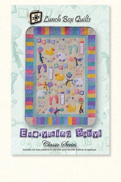 Everything Baby! - Quilt PATTERN - Lunch Box Quilts - Paper Pattern - CQP-EB-1 - RebsFabStash