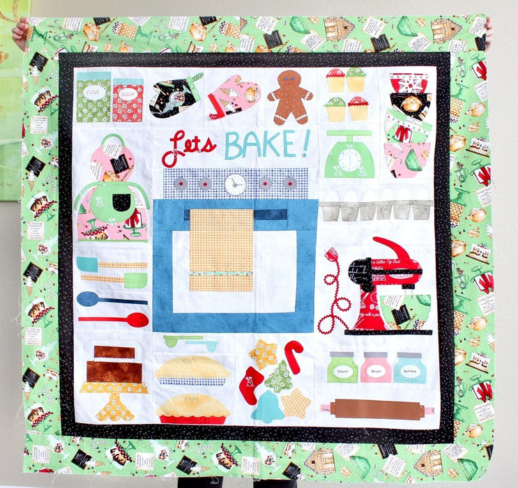 EXCLUSIVE! Let's Bake Snow Sweet Quilt KIT - uses Snow Sweet by Janet Wecker Frisch of Joy Studio - pattern by Lori Holt of Bee in my Bonnet - Riley Blake Designs - RebsFabStash