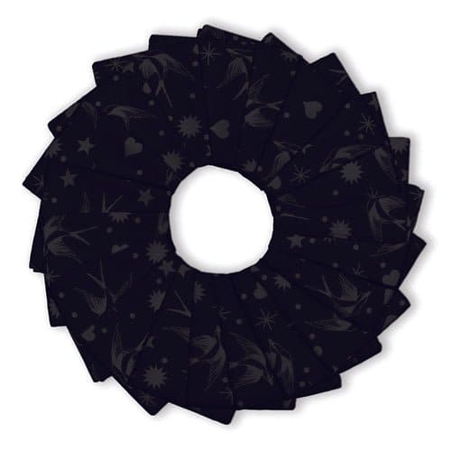 Fairy Flakes - Jelly Roll - (40) 2.5" x 43" strips - Design Roll - by Tula Pink for Free Spirit Fabrics - Black on Black - FB4DRTP-FAIRYINK - RebsFabStash