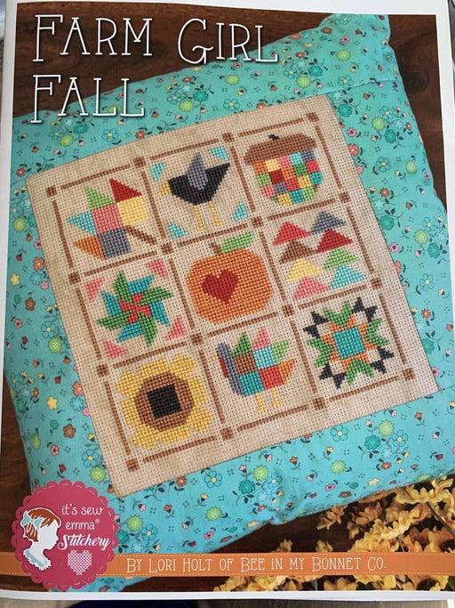 Farm Girl Fall - Cross Stitch Pattern - Design by Lori Holt of Bee in my Bonnet - It's Sew Emma - RebsFabStash