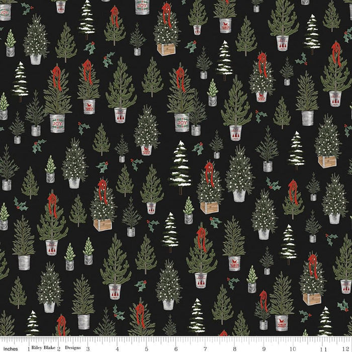 Farmhouse Christmas - Green Gingham - per yard - by Echo Park Paper for Riley Blake Designs - Christmas, Winter - C10956-GREEN - RebsFabStash