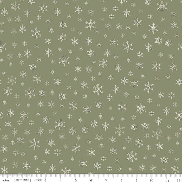 Farmhouse Christmas - Green Gingham - per yard - by Echo Park Paper for Riley Blake Designs - Christmas, Winter - C10956-GREEN - RebsFabStash