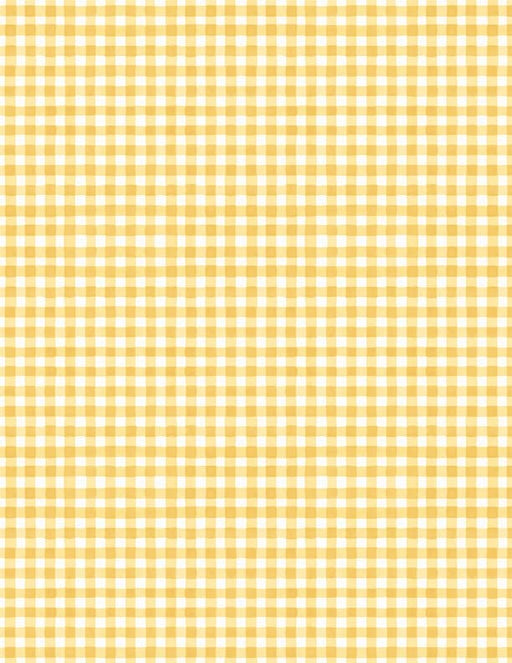 Fields of Gold - Gingham White/Yellow - Per Yard - by Lisa Audit - Wilmington Prints - Yellow, Gold - 1409-86505-155 - RebsFabStash