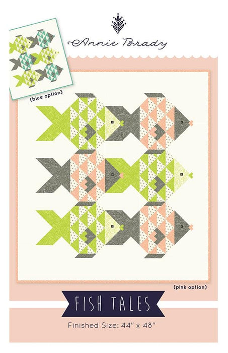 Fish Tales quilt pattern designed by Annie Brady - uses Fish Tales fabrics by Moda! - RebsFabStash