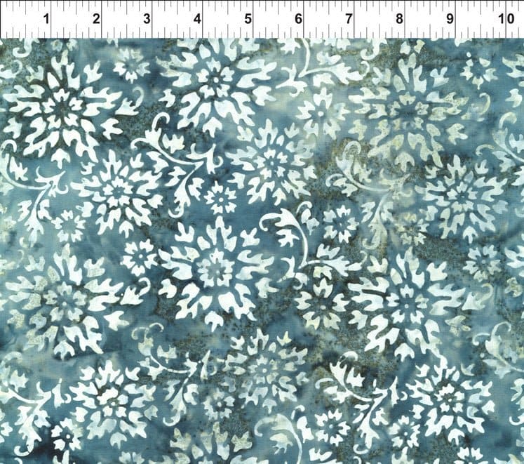 Floragraphix Batiks 4 - Per Yard - Jason Yenter - In The Beginning Fabrics - 1GBD-2 BLUE - RebsFabStash