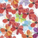 Floral Flourish - per yard - EBI Fabric Corporation - Bright flowers, floral - Multi White - RebsFabStash