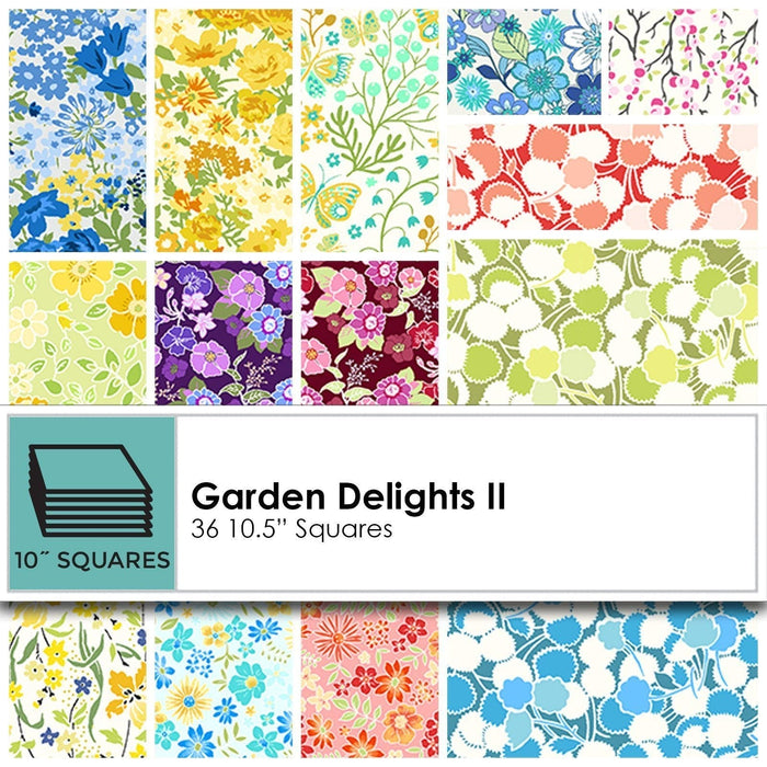 Floral Menagerie Quilt PATTERN Uses Garden Delights II Fabric Collection by Jason Yenter - In the Beginning Fabrics - beautiful animals using florals! - RebsFabStash