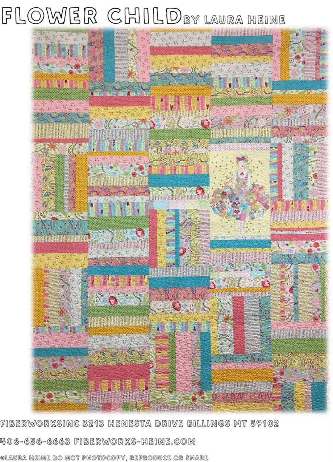 Flower Child from Fiberworks Inc. - Quilt Pattern by Laura Heine and P ...