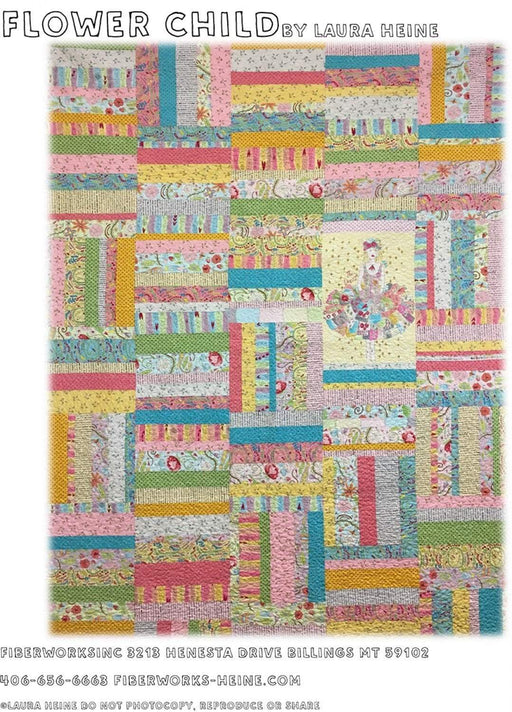 Flower Child from Fiberworks Inc. - Quilt Pattern by Laura Heine and Peggy Larsen - RebsFabStash