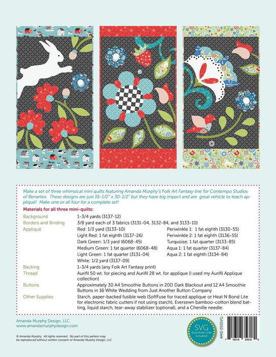 Folk Garden- Pattern - Amanda Murphy Designs - RebsFabStash