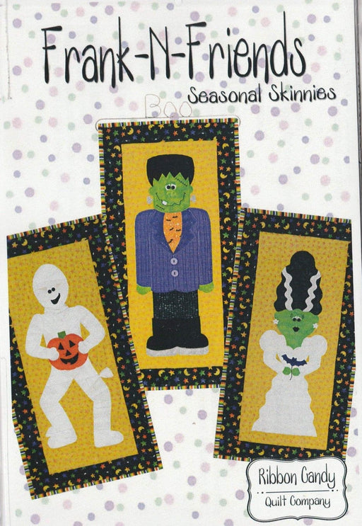 Frank and Friends - Pattern - by Ribbon Candy Quilt Co. - Applique - SPOOKY! - RebsFabStash