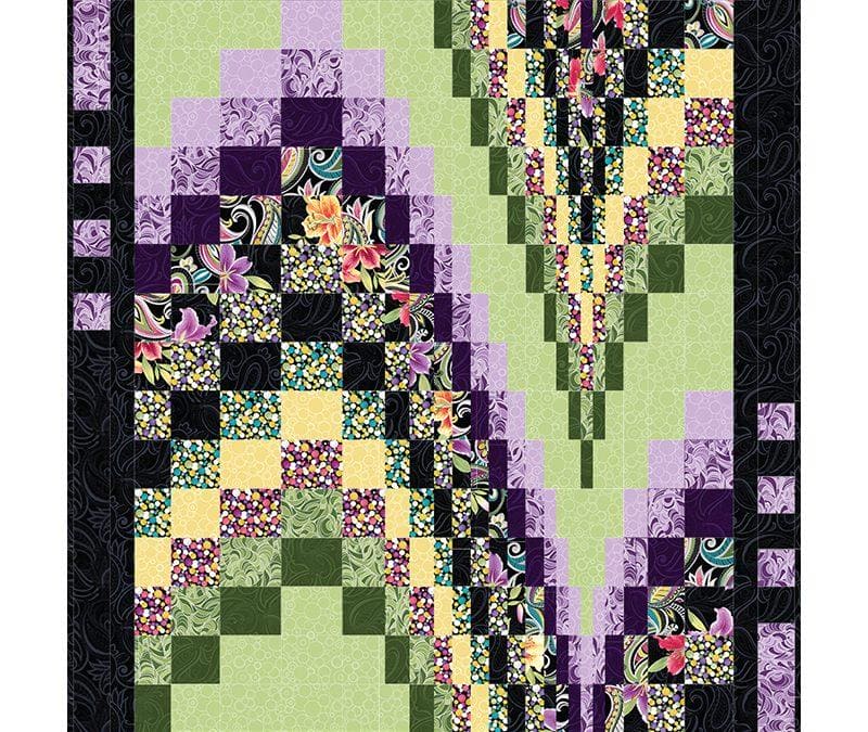 Free Fall Quilt Pattern by Ann Lauer - Wall Art, Quilt as you go Lap or Twin Quilt pattern - Grizzly Gulch Gallery - Bargello quilt pattern - RebsFabStash