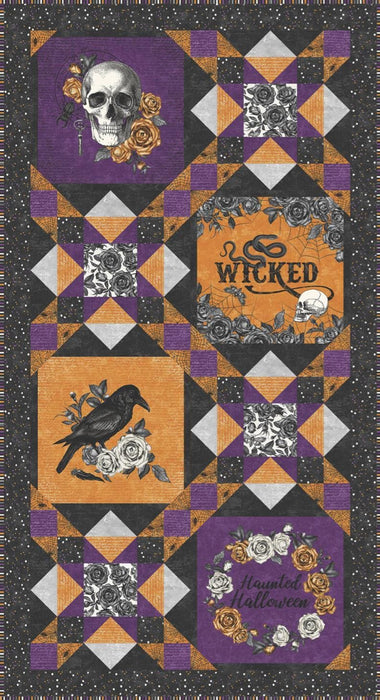 Fright Night - 3 IN 1 Quilt PATTERN - by Heidi Pridemore - uses Wicked by Nina Djuric for Northcott - RebsFabStash