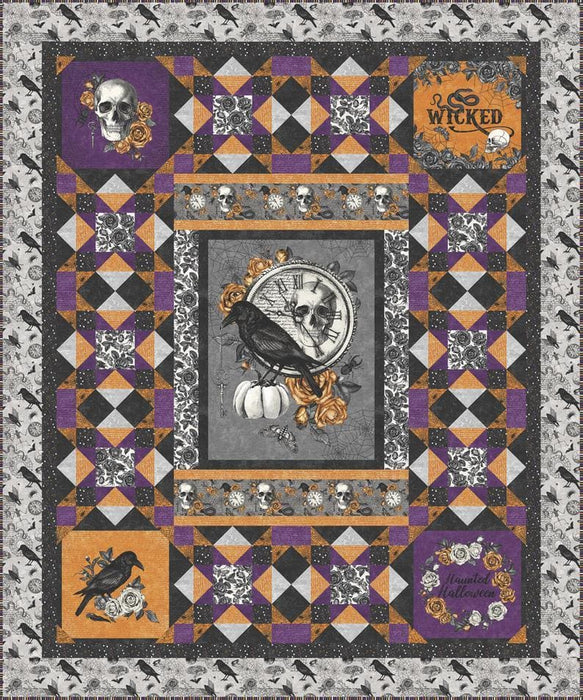 Fright Night - 3 IN 1 Quilt PATTERN - by Heidi Pridemore - uses Wicked by Nina Djuric for Northcott - RebsFabStash