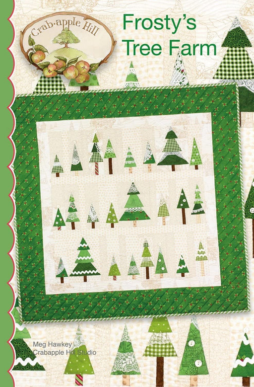 Frosty's Tree Farm- Quilt PATTERN - by Meg Hawkey for Crabapple Hill - Wall Hanging - Christmas, seasonal, forest, pine trees - RebsFabStash